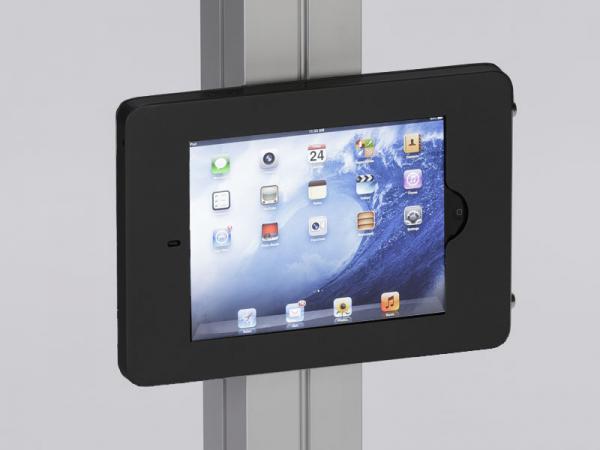 MOD-1318 Swivel iPad Clamshell Frame for Extrusion -- Black