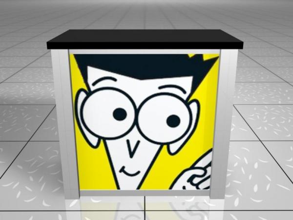 RE-1202 Rental Display / Rectangular Counter / Workstation -- Image 1